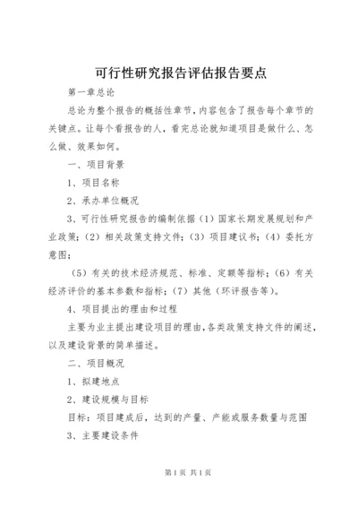 可行性研究报告评估报告要点 (2).docx