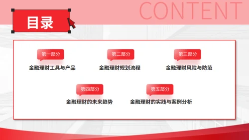 金融理财财富增长金融行业风控通用PPT模板