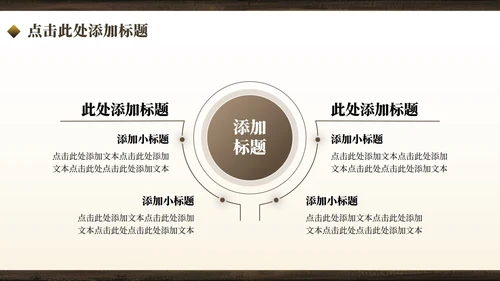 棕黄色中国风开学季大学班长竞选PPT模板