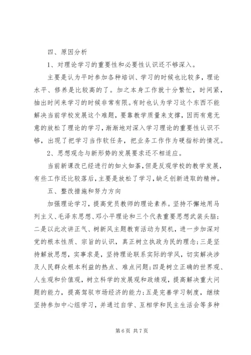 讲党性重品行主题教育活动个人整改措施.docx