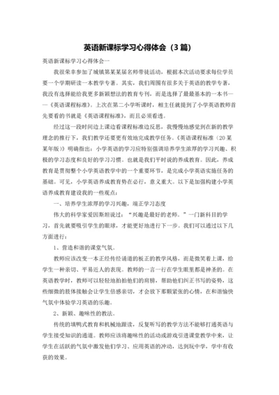 英语新课标学习心得体会（3篇）.docx