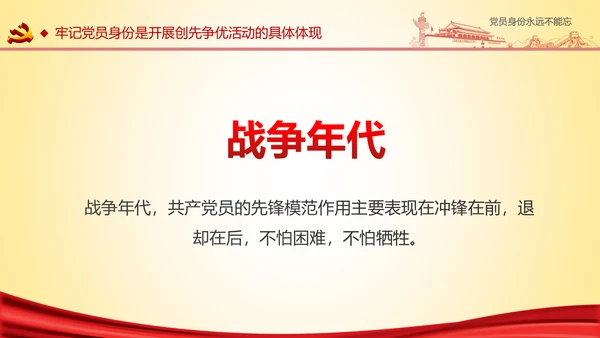 党员身份永远不能忘做合格党员学习教育PPT