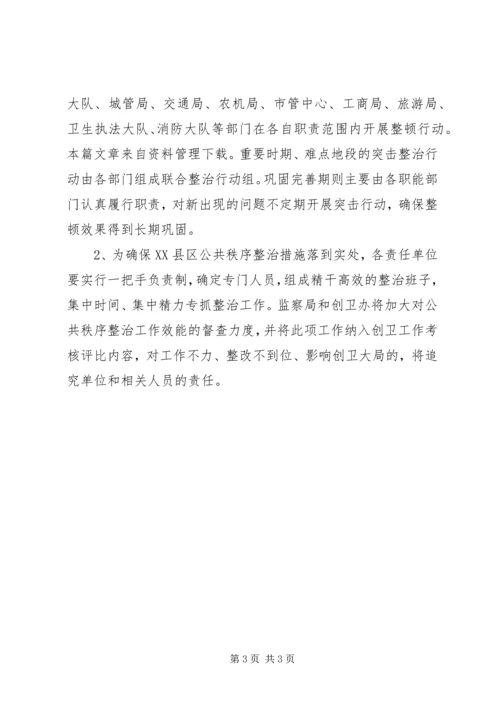 街巷市容秩序整治方案.docx