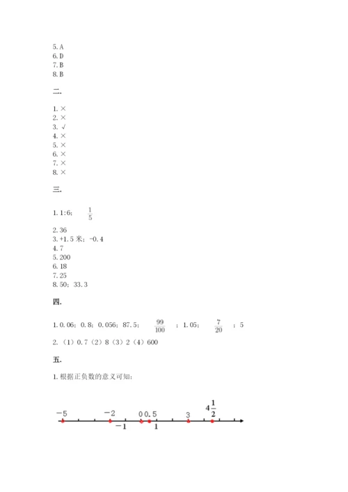 西师大版小升初数学模拟试卷附参考答案（突破训练）.docx