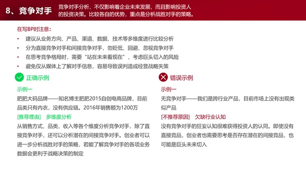 商业计划书自查手册ppt模板