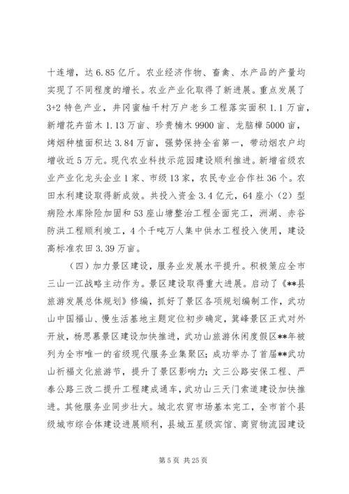 县政府工作报告范文.docx