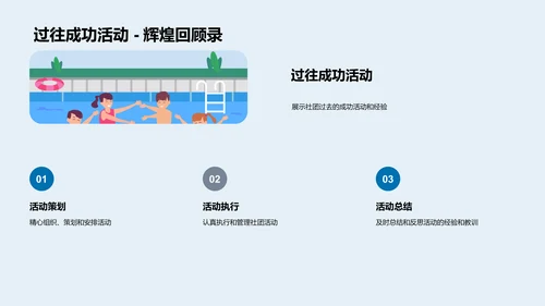 语文社团启动报告PPT模板