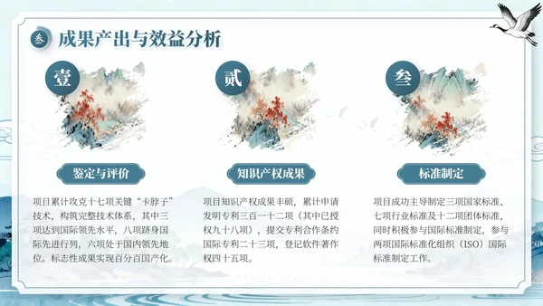 蓝色中国风项目总结内部复盘会PPT模板