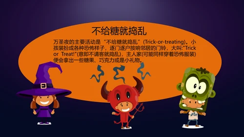 恐怖的万圣节PPT模板