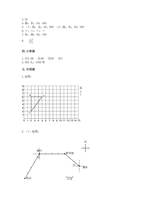 人教版六年级上册数学期中测试卷（全国通用）.docx