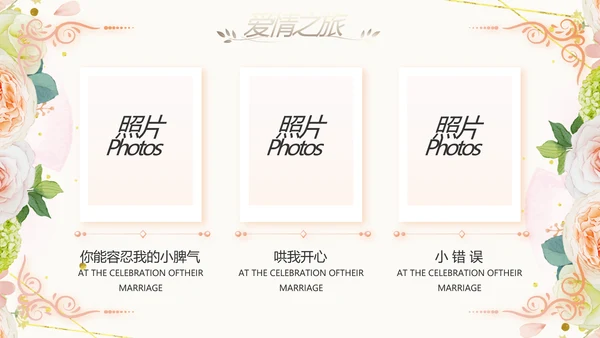 唯美我们结婚啦婚礼纪念册动态PPT
