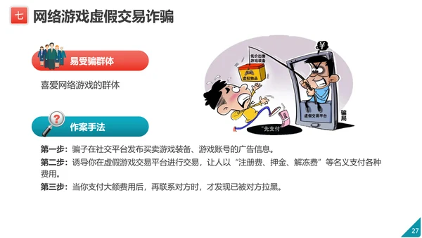 防范电信网络诈骗PPT模板