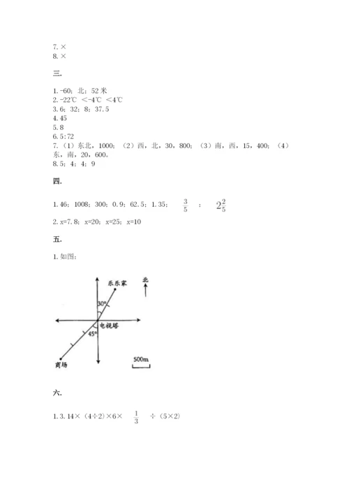 小学毕业班数学检测题含答案【研优卷】.docx