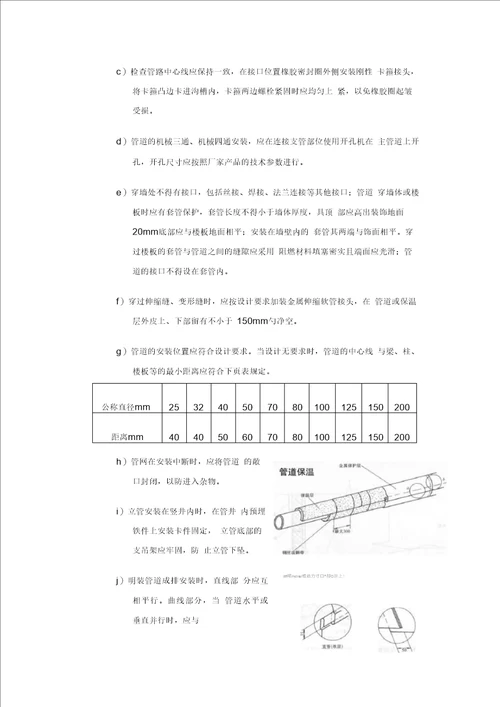 室内消火栓系统施工方案一