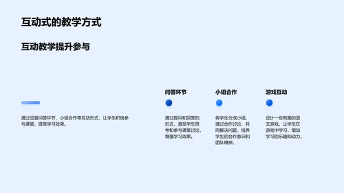 语文学习魅力展示PPT模板