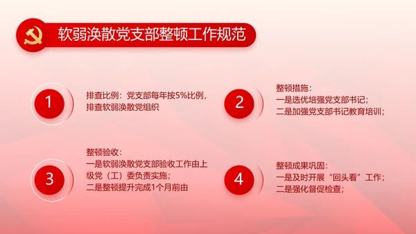 红色党支部党史学习教育工作总结动态PPT模板