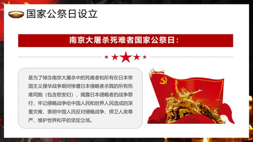 国家公祭日南京大屠杀通用PPT模板