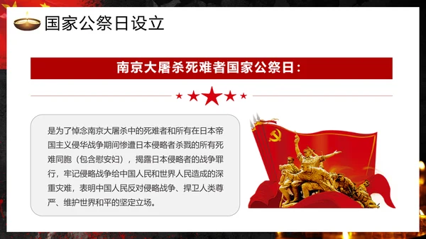 国家公祭日南京大屠杀通用PPT模板