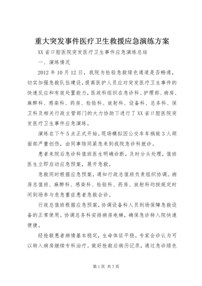 重大突发事件医疗卫生救援应急演练方案.docx