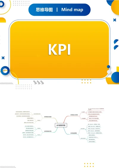 KPI绩效考核职场思维导图