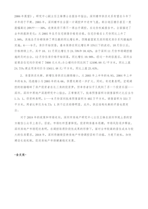 深圳房地产市场现状-产业报告.docx