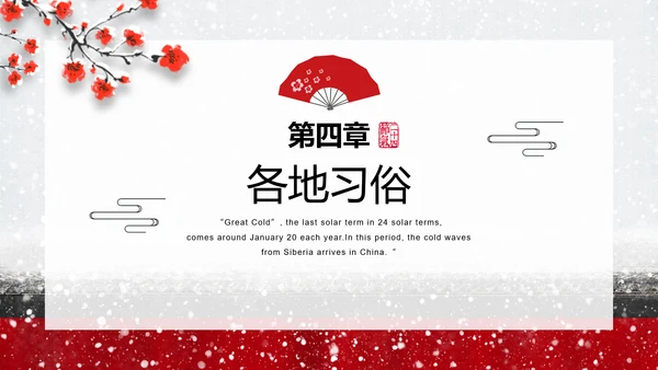 中国传统二十四节气大寒PPT教学课件