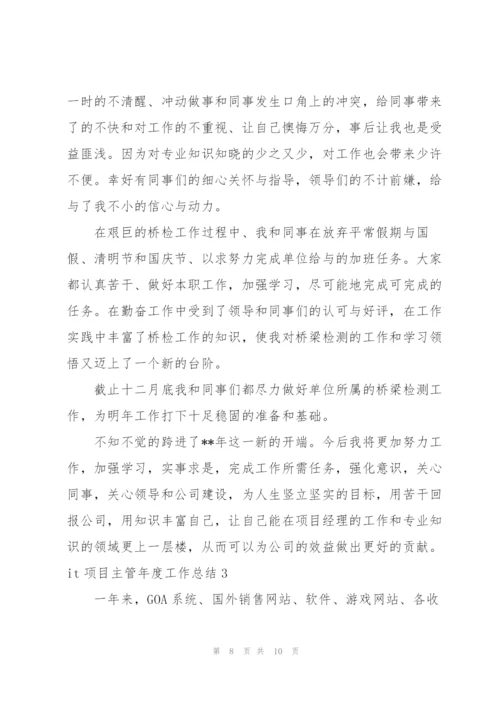 it项目主管年度工作总结.docx