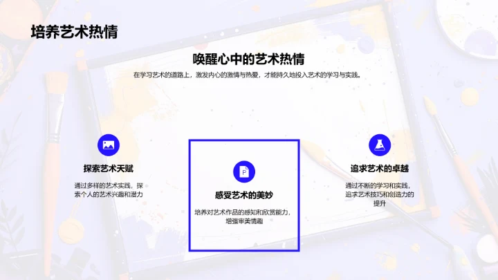 艺术学年度学习规划PPT模板