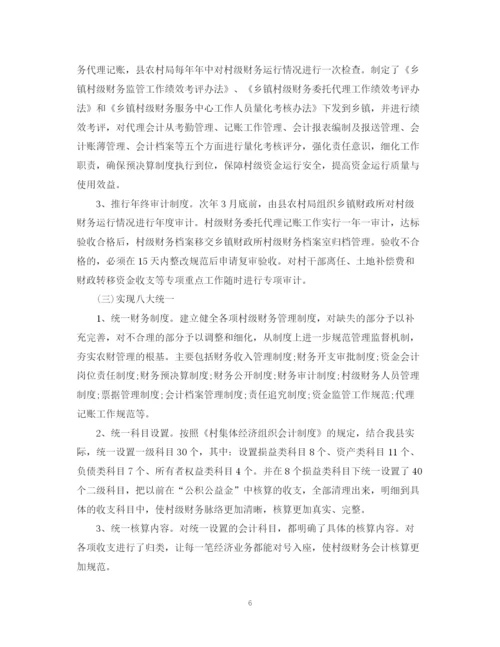 精编之村级财务整改措施总结范文.docx