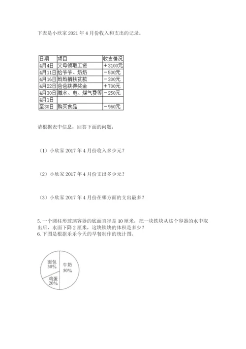 小学六年级升初中模拟试卷（综合卷）.docx