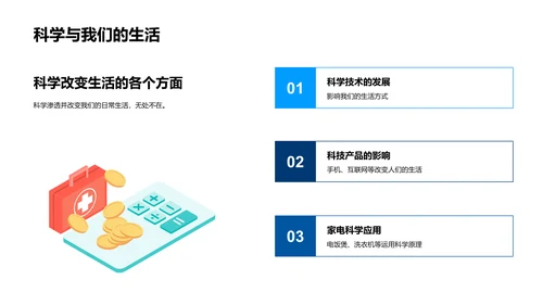 科学在生活中的应用PPT模板