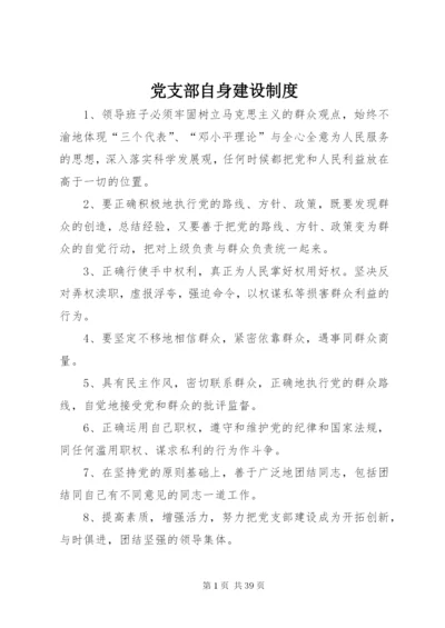 党支部自身建设制度.docx