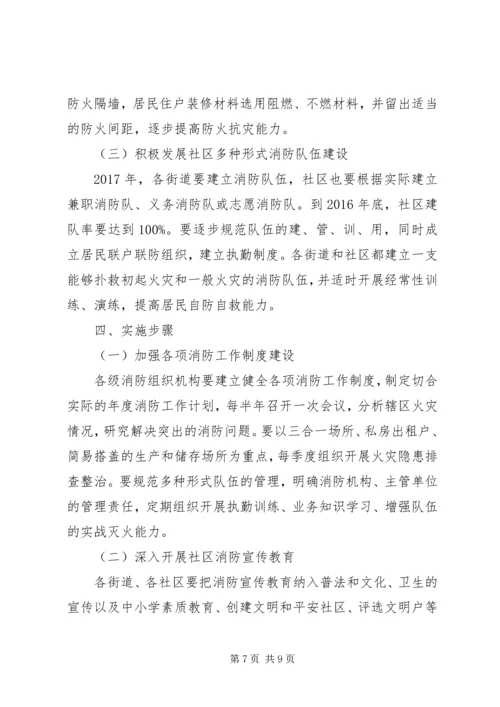 年度社区消防安全工作计划.docx