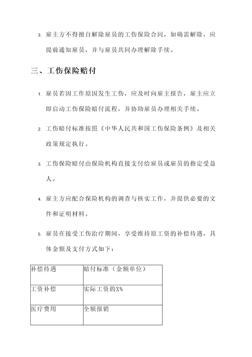 长沙市工伤保险协议书