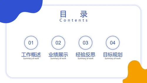 总结目录25页合集PPT模板