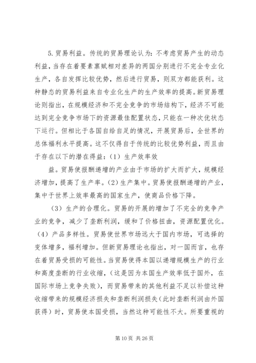 学习国际贸易的感想和认知.docx