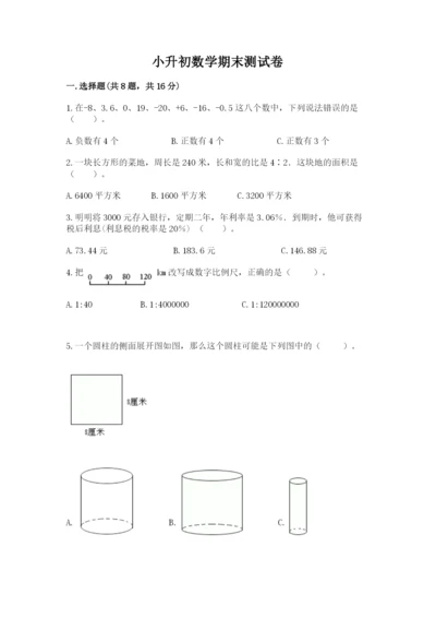 小升初数学期末测试卷（巩固）.docx