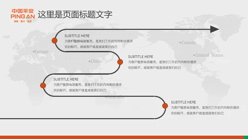 中国平安保险普惠金融理财通用PPT模板