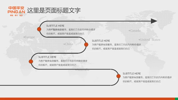 中国平安保险普惠金融理财通用PPT模板