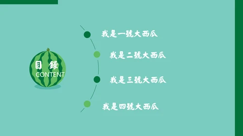 动态卡通大西瓜通用PPT动画模板