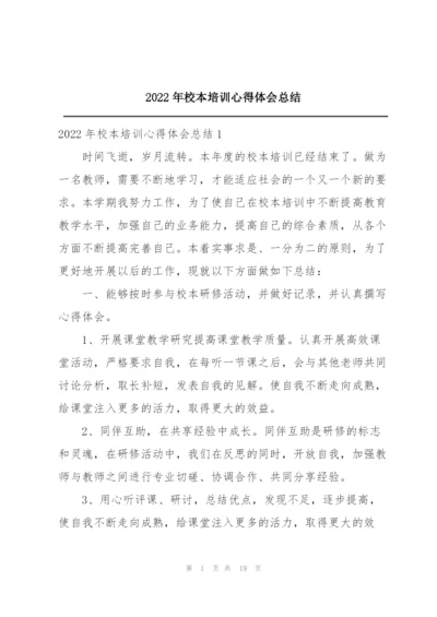 2022年校本培训心得体会总结.docx