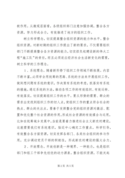 以创新理念整合组织资源.docx