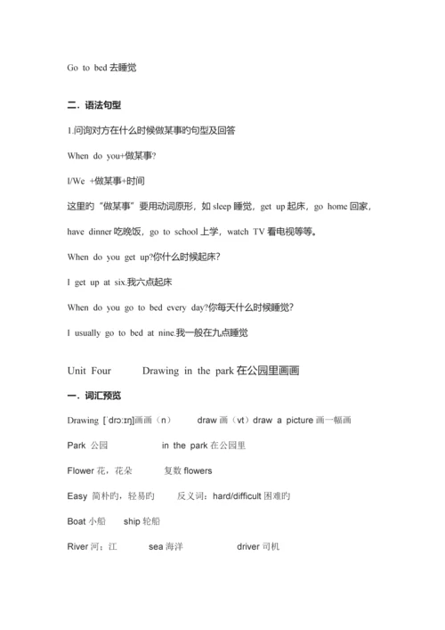 2023年苏教版四年级英语下知识点总结.docx