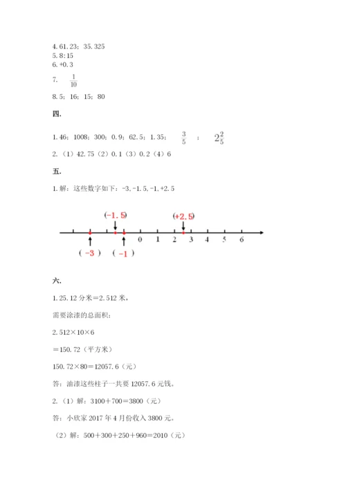 人教版数学六年级下册试题期末模拟检测卷【能力提升】.docx