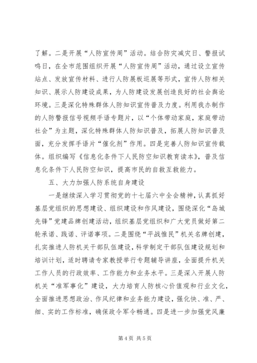 人防办职能转变工作打算.docx