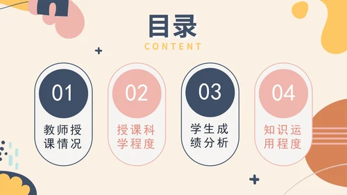 简约莫兰迪色教师教学通用说课PPT模板