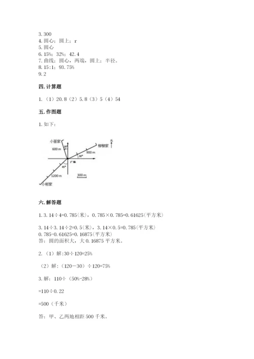 小学六年级上册数学期末测试卷精品（满分必刷）.docx