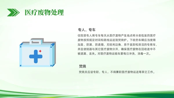 绿色简约科技医疗垃圾分类PPT课件