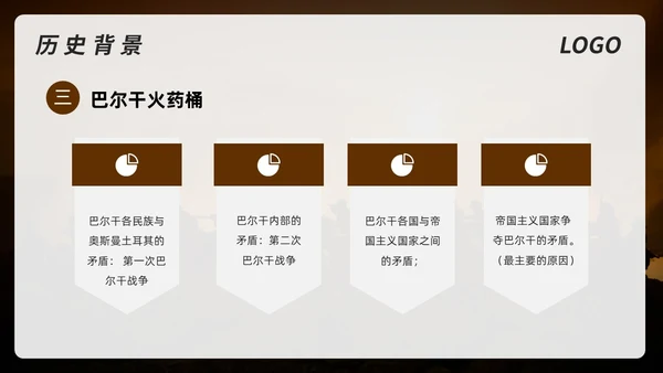 棕色简约初中历史九年级下PPT课件第一次世界大战PPT模板宣初中历史九年级下册