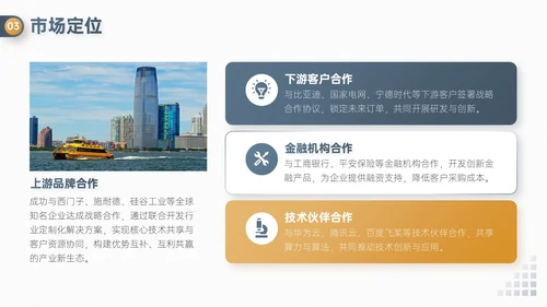 蓝金双色简约风企业校招企业介绍PPT模板